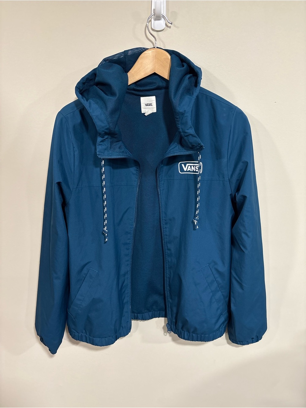 Vans Kids Blue Hooded Rain Jacket